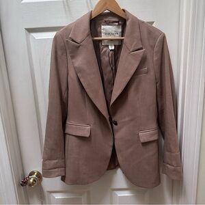 Giuliva Heritage x H&M blazer jacket medium tan camel brown